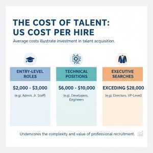 The cost of talent, US cost per hire: entry-level roles 